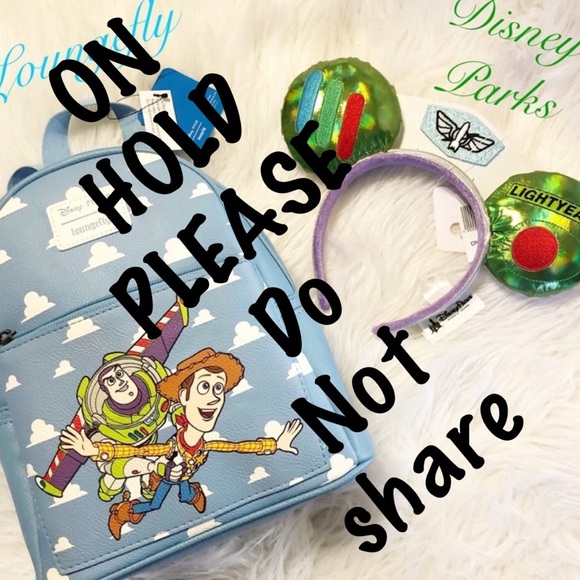 Loungefly Handbags - Woody & Buzz mini backpack with Buzz Ears
